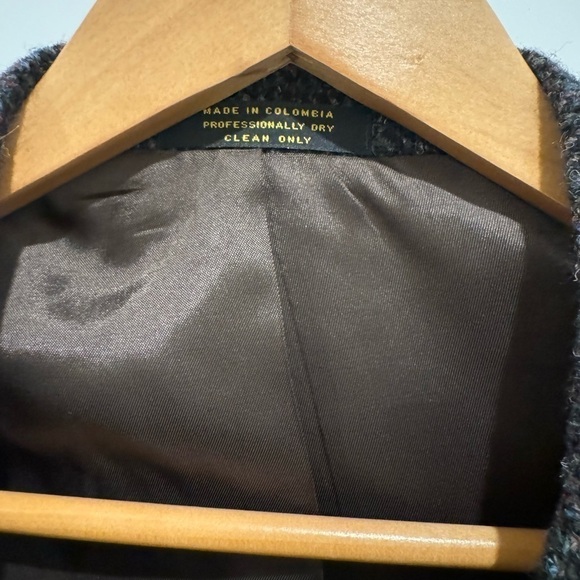 Vintage Harris Tweed sport coat blazer jacket 41R gray academia scholar - Picture 4 of 14